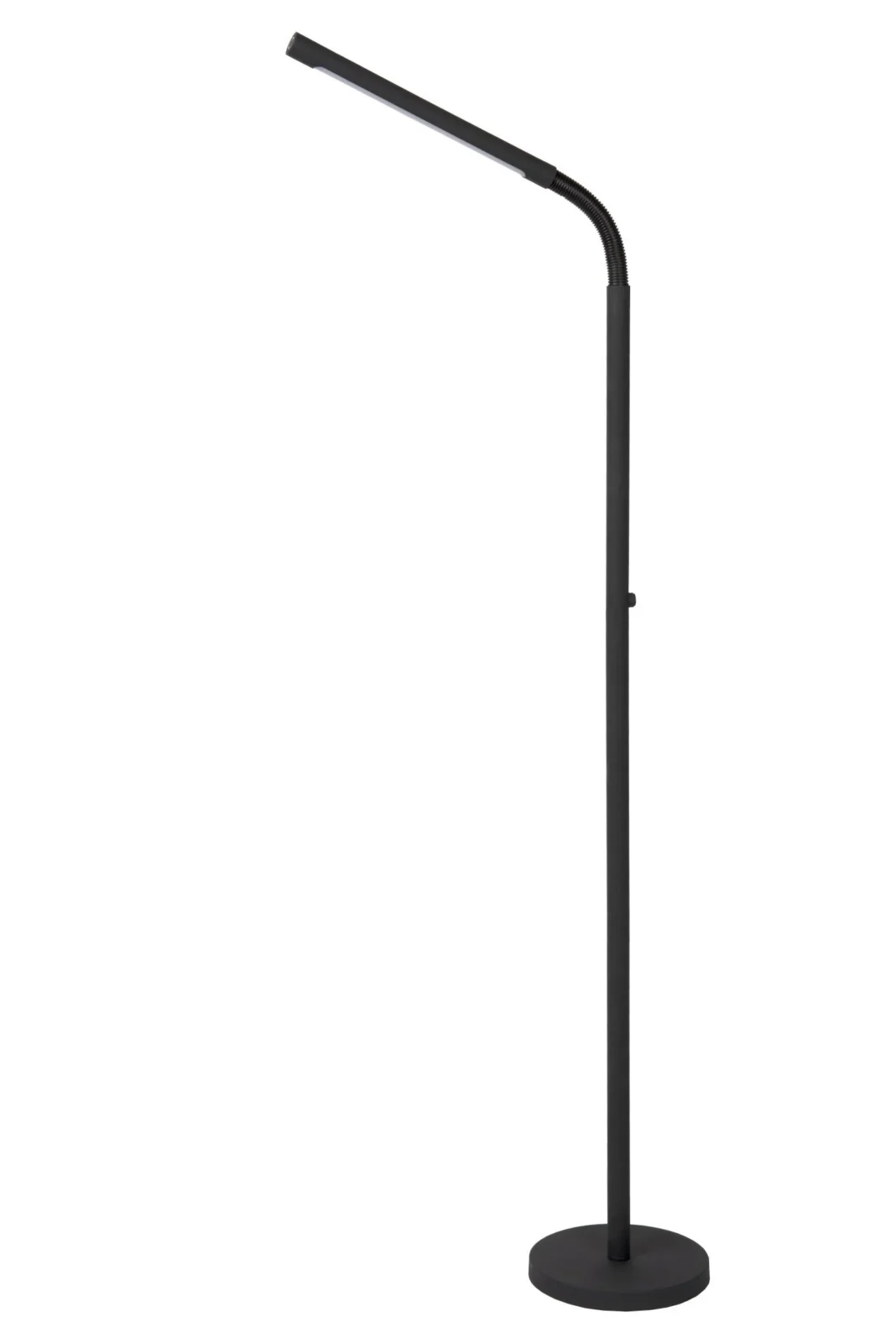 Lucide GILLY - Nabu00edjateu013enu00e1 stojacia lampa na u010du00edtanie - Batu00e9ria - LED tlmenu00e1 - 1x6W 2700K - u010dierna