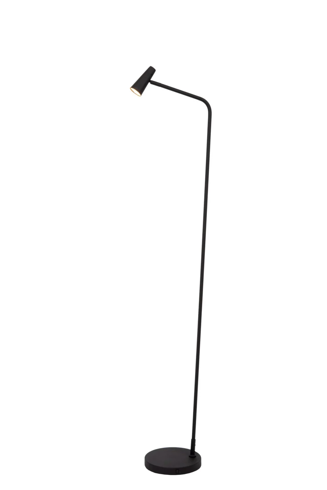 Lucide STIRLING - Nabu00edjateu013enu00e1 stojaca lampa - Batu00e9riovu00fd balu00edk - LED 3 StepDim - 1x3W 2700K - u010dierna