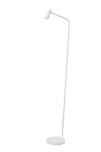 Lucide STIRLING - Nabu00edjateu013enu00e1 stojacia lampa - Batu00e9riovu00fd balu00edk - LED 3 StepDim - 1x3W 2700K - biela