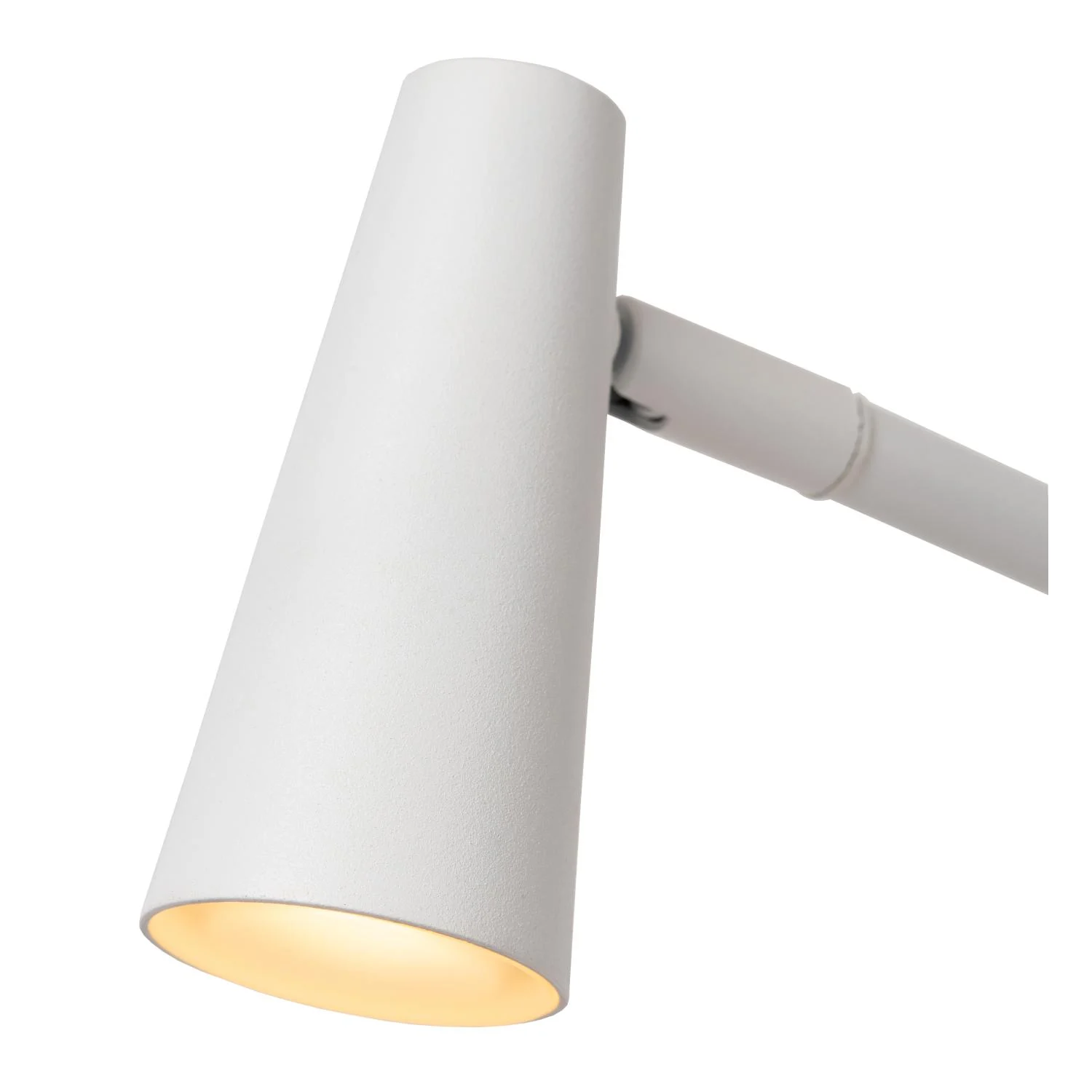 Lucide STIRLING - Nabu00edjateu013enu00e1 stojacia lampa - Batu00e9riovu00fd balu00edk - LED 3 StepDim - 1x3W 2700K - biela