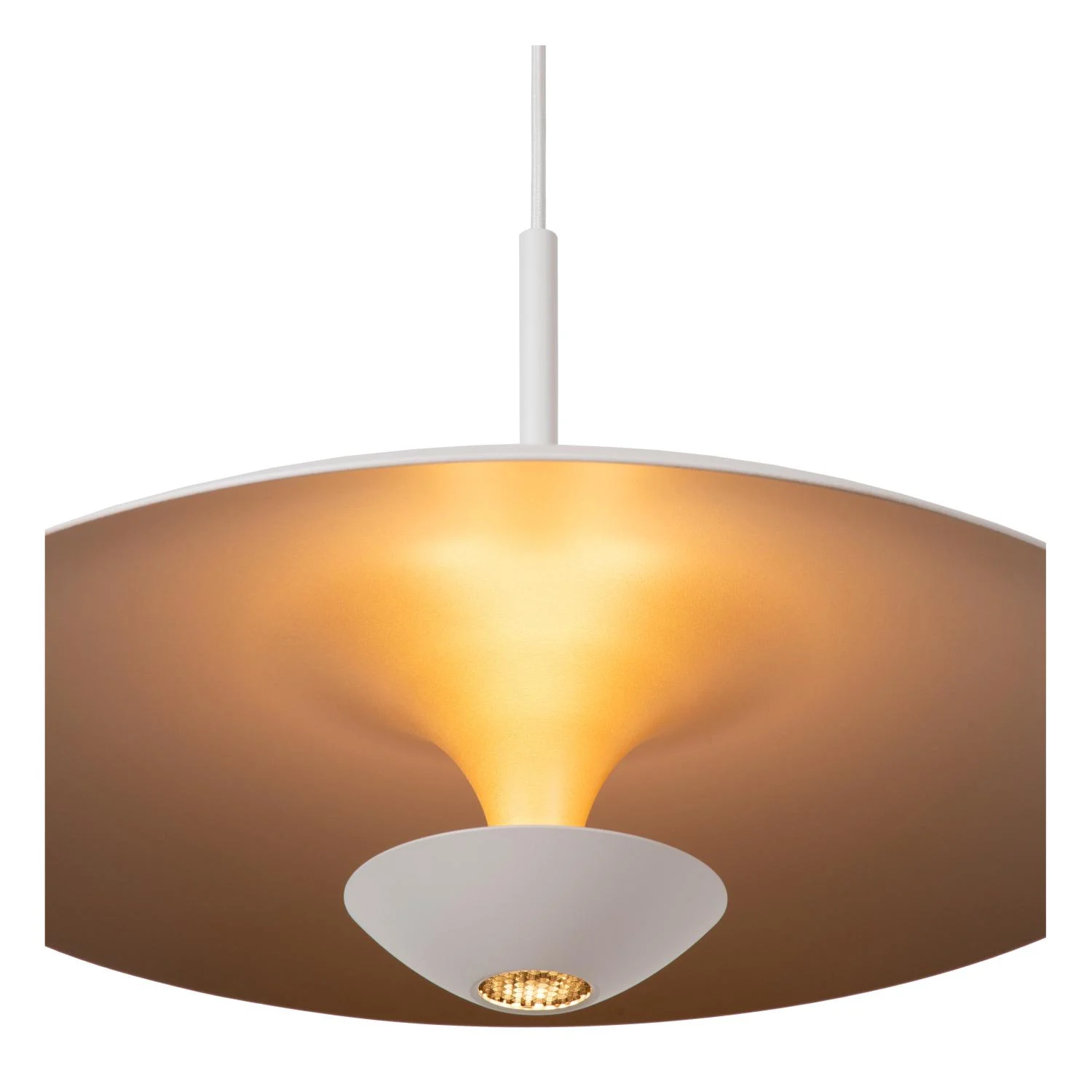 Lucide KENNETH - zu00e1vesnu00e9 svetlo - u00d8 40 cm - LED tlmenu00e9 - 1x12W 2700K - biela | Pru00e9miovu00e9