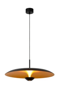 Lucide KENNETH - zu00e1vesnu00e9 svetlo - u00d8 60 cm - LED tlmenu00e9 - 1x16W 2700K - u010dierne | Pru00e9miovu00e9