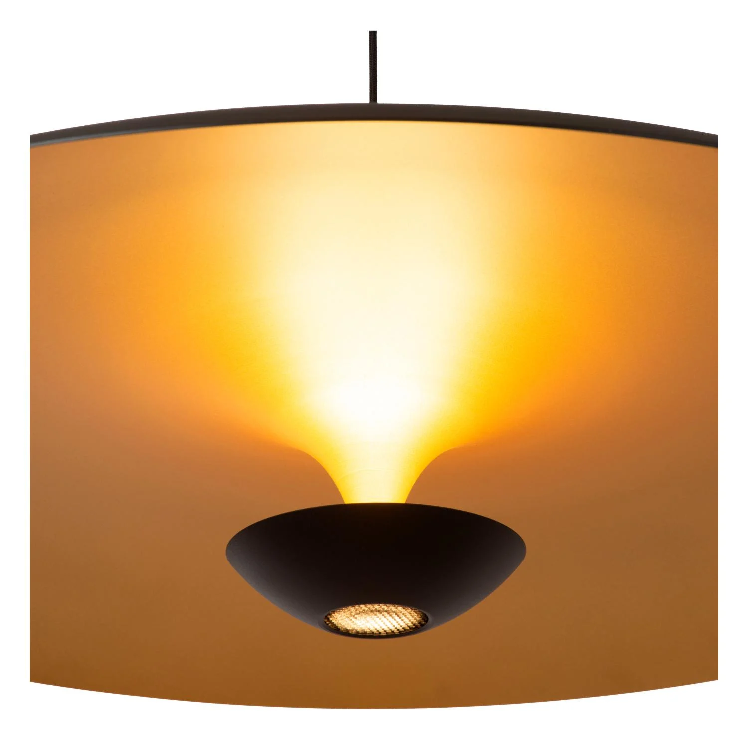 Lucide KENNETH - Zu00e1vesnu00e9 svetlo - u00d8 80 cm - LED tlmenu00e9. - 1x22W 2700K - u010dierne | Pru00e9miovu00e9