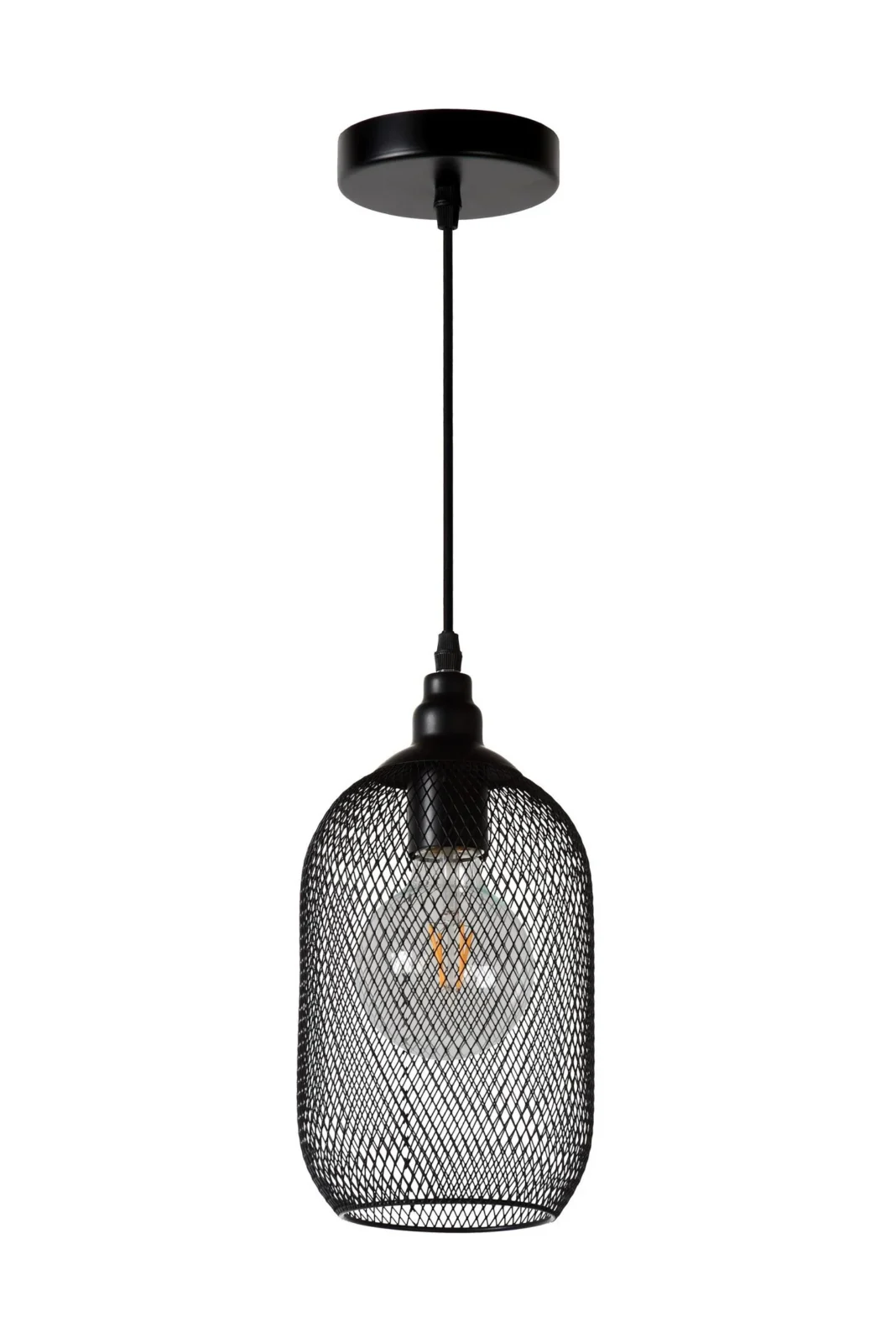 Lucide MESH - zu00e1vesnu00e9 svetlo - u00d8 15 cm - 1xE27 - u010dierne