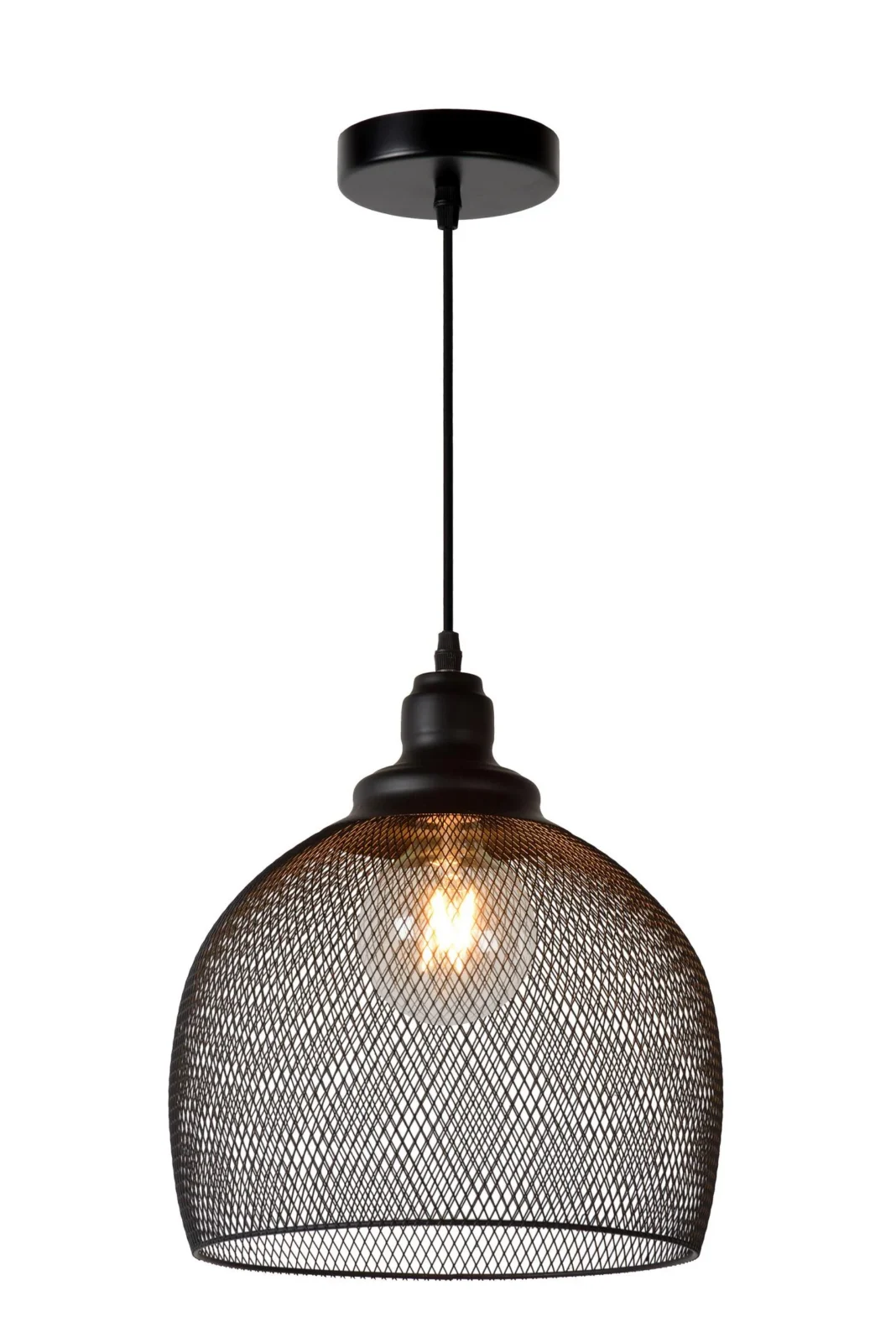 Lucide MESH - zu00e1vesnu00e9 svetlo - u00d8 28 cm - 1xE27 - u010dierna