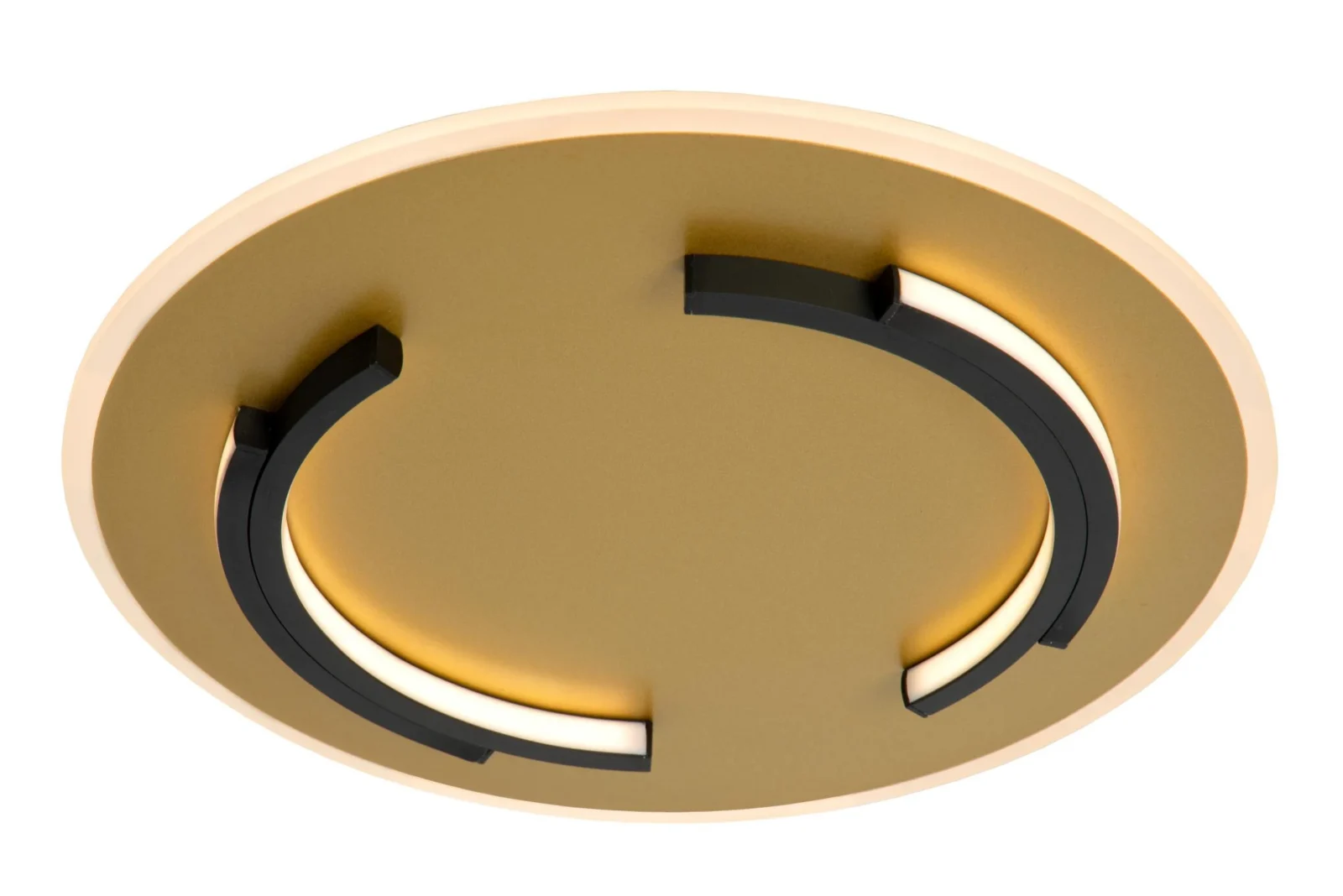 Lucide ANDREAS - Zapustenu00e9 stropnu00e9 svetlo - u00d8 39,6 cm - LED - 1x30W 2700K - Matt Gold / Brass