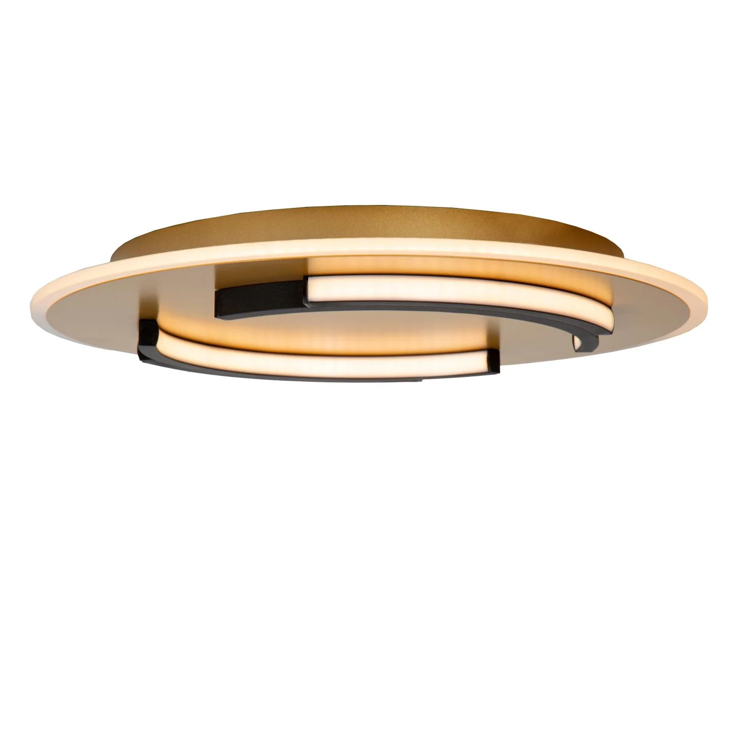 Lucide ANDREAS - Zapustenu00e9 stropnu00e9 svetlo - u00d8 39,6 cm - LED - 1x30W 2700K - Matt Gold / Brass