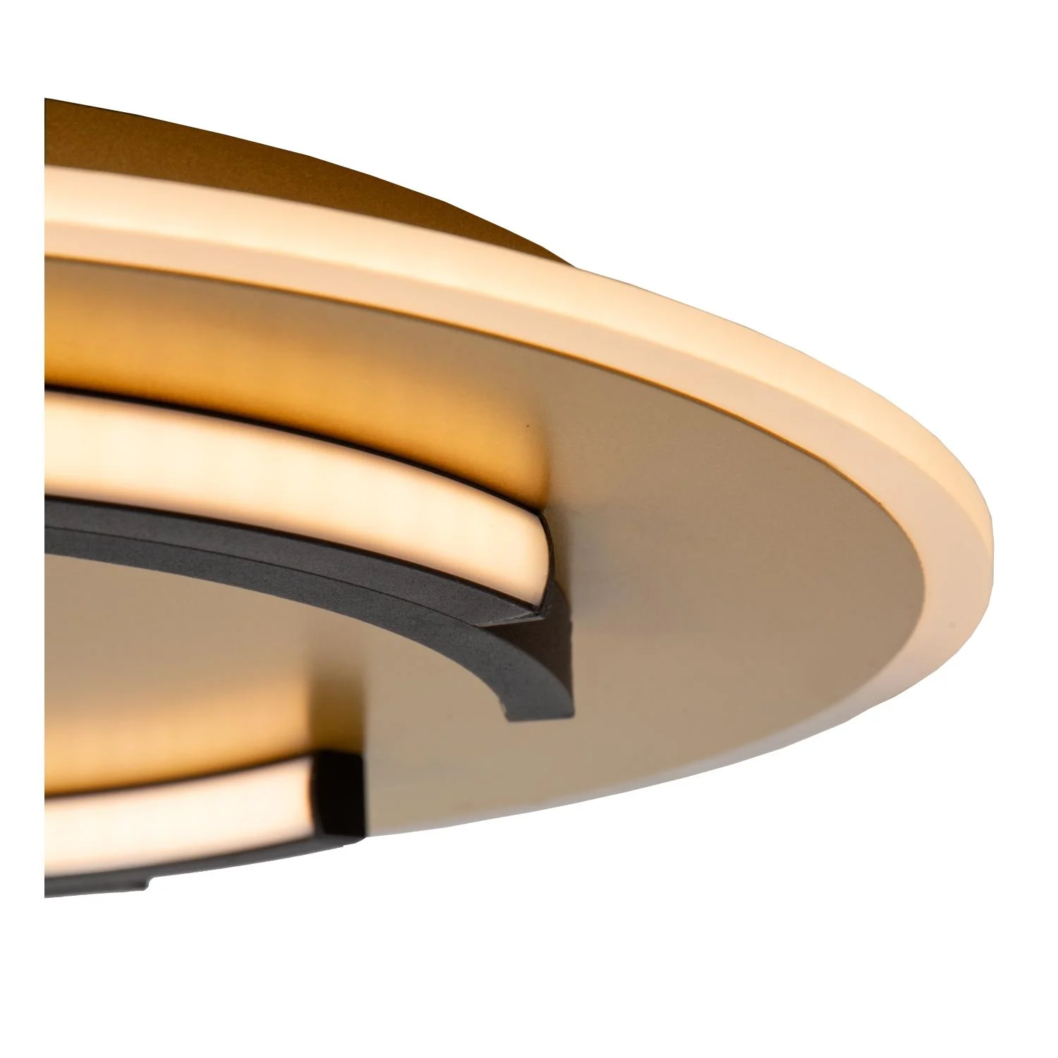 Lucide ANDREAS - Zapustenu00e9 stropnu00e9 svetlo - u00d8 39,6 cm - LED - 1x30W 2700K - Matt Gold / Brass