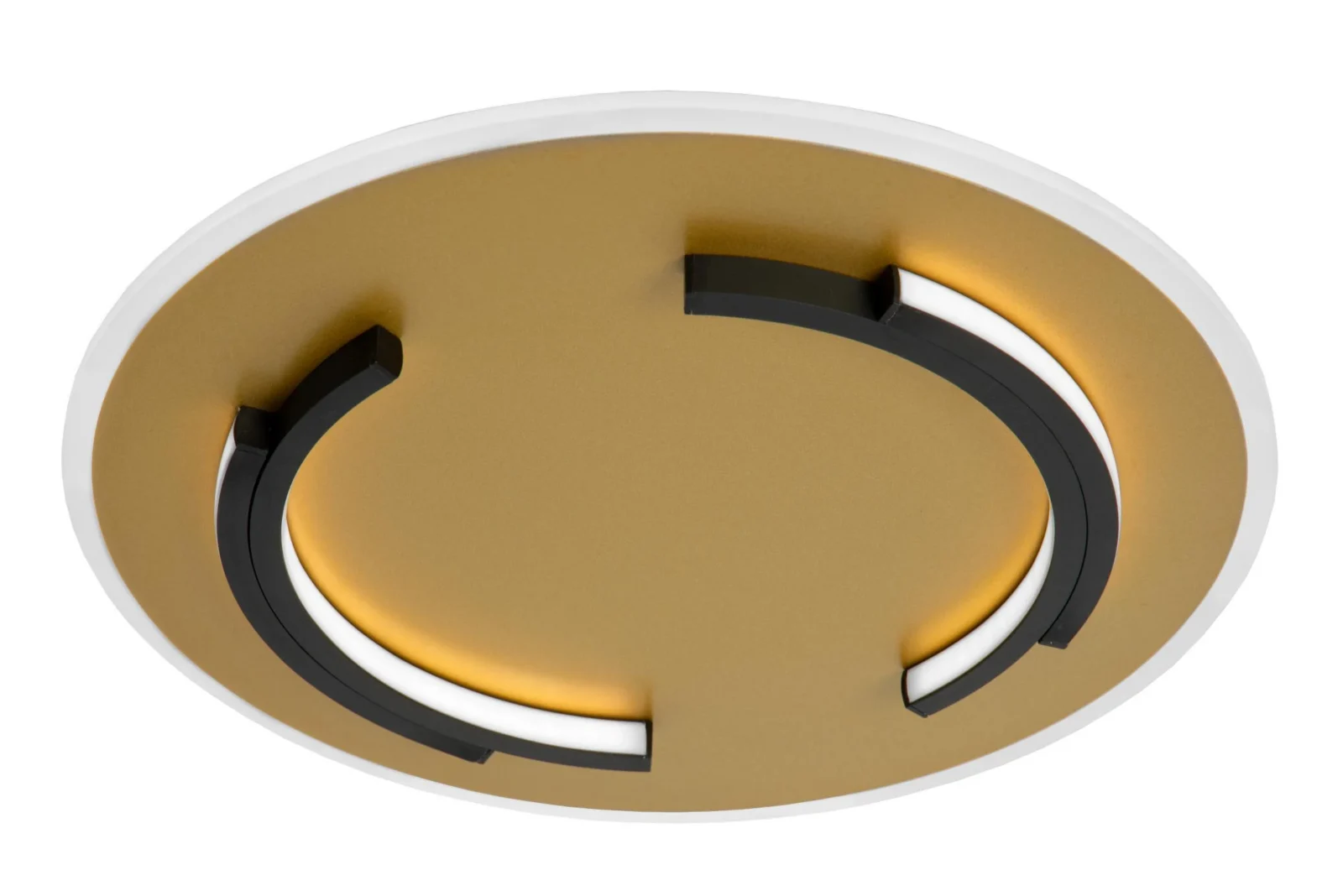 Lucide ANDREAS - Zapustenu00e9 stropnu00e9 svetlo - u00d8 39,6 cm - LED - 1x30W 2700K - Matt Gold / Brass