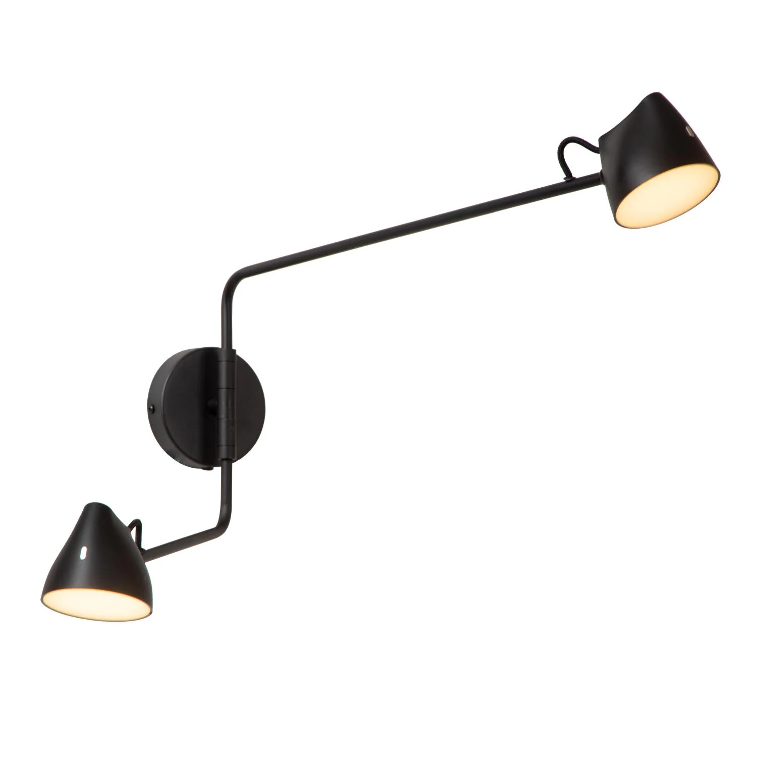 Lucide MILNE - Nu00e1stennu00e9 svetlo - LED tlmenu00e9. - 2x8W 2700K - u010dierne