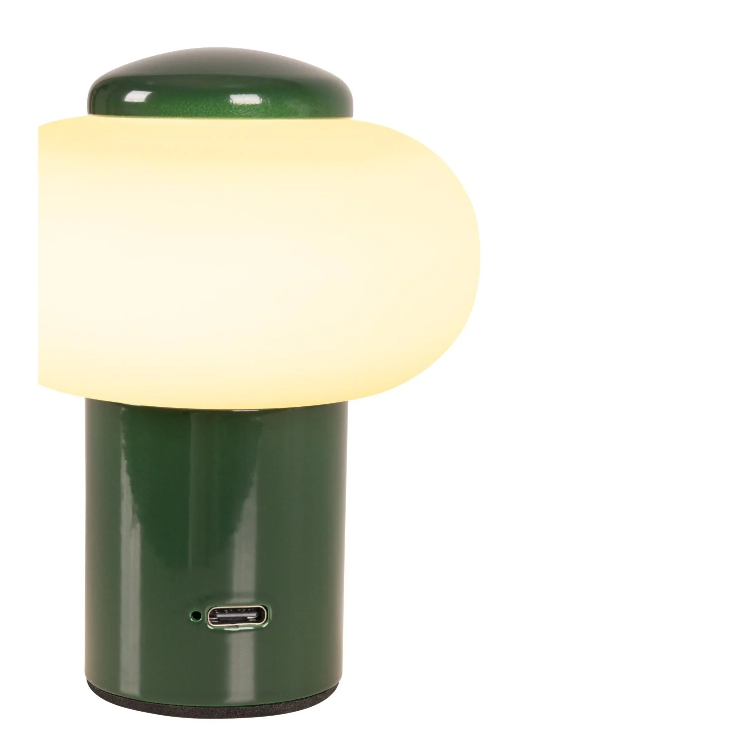 Lucide GUSTAV - Nabu00edjateu013enu00e1 stolnu00e1 lampa - Batu00e9riovu00fd balu00edk - u00d8 8 cm - LED tlmenu00e1 - 1x0,8W 2700K - zelenu00e1 | Essential
