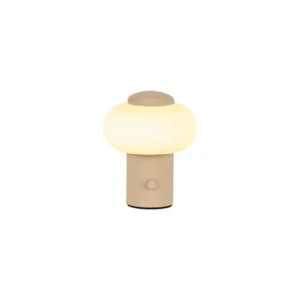 Lucide GUSTAV - Nabu00edjateu013enu00e1 stolnu00e1 lampa - Batu00e9riovu00fd balu00edk - u00d8 8 cm - LED tlmenu00e1 - 1x0,8W 2700K - kru00e9movu00e1 | Essential