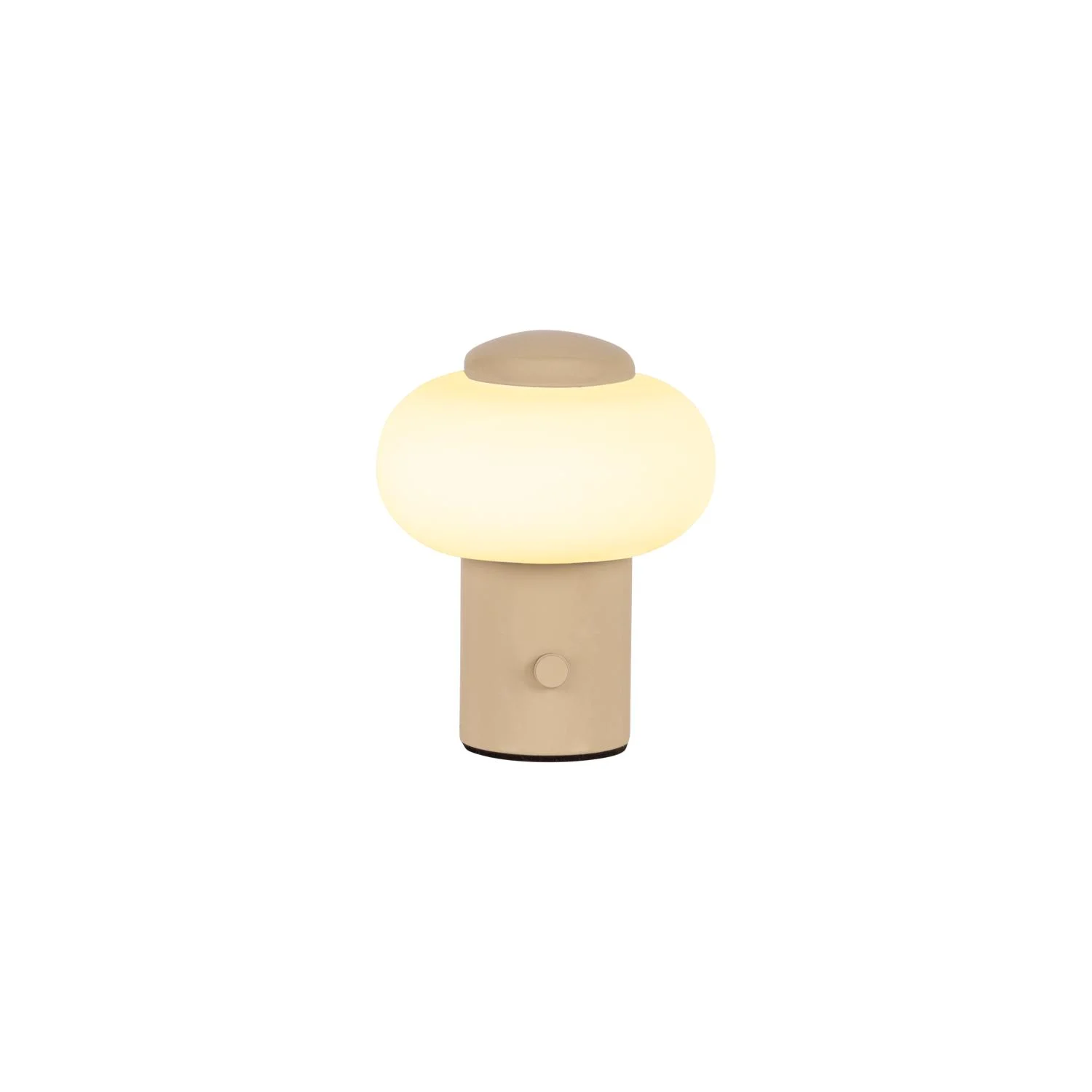 Lucide GUSTAV - Nabu00edjateu013enu00e1 stolnu00e1 lampa - Batu00e9riovu00fd balu00edk - u00d8 8 cm - LED tlmenu00e1 - 1x0,8W 2700K - kru00e9movu00e1 | Essential