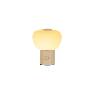 Lucide GUSTAV - Nabu00edjateu013enu00e1 stolnu00e1 lampa - Batu00e9riovu00fd balu00edk - u00d8 8 cm - LED tlmenu00e1 - 1x0,8W 2700K - kru00e9movu00e1 | Essential