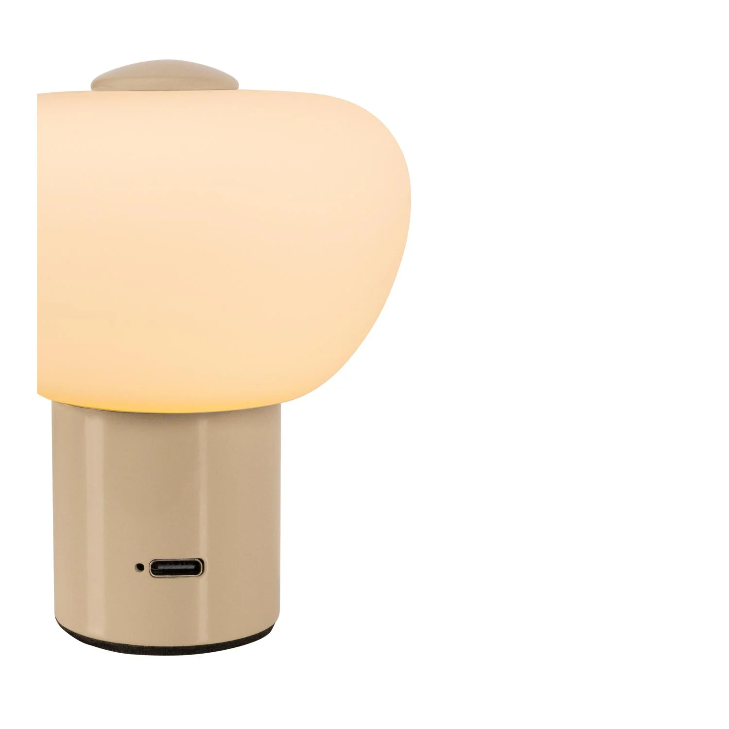 Lucide GUSTAV - Nabu00edjateu013enu00e1 stolnu00e1 lampa - Batu00e9riovu00fd balu00edk - u00d8 8 cm - LED tlmenu00e1 - 1x0,8W 2700K - kru00e9movu00e1 | Essential