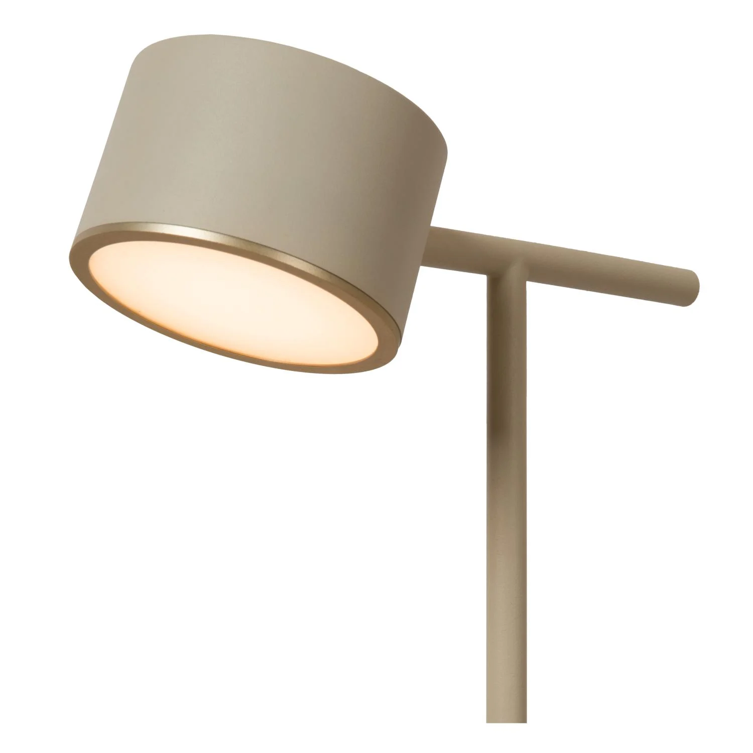 Lucide GIAN - Stojaca lampa - LED tlmenu00e1 - 1x9W 2700K - Taupe