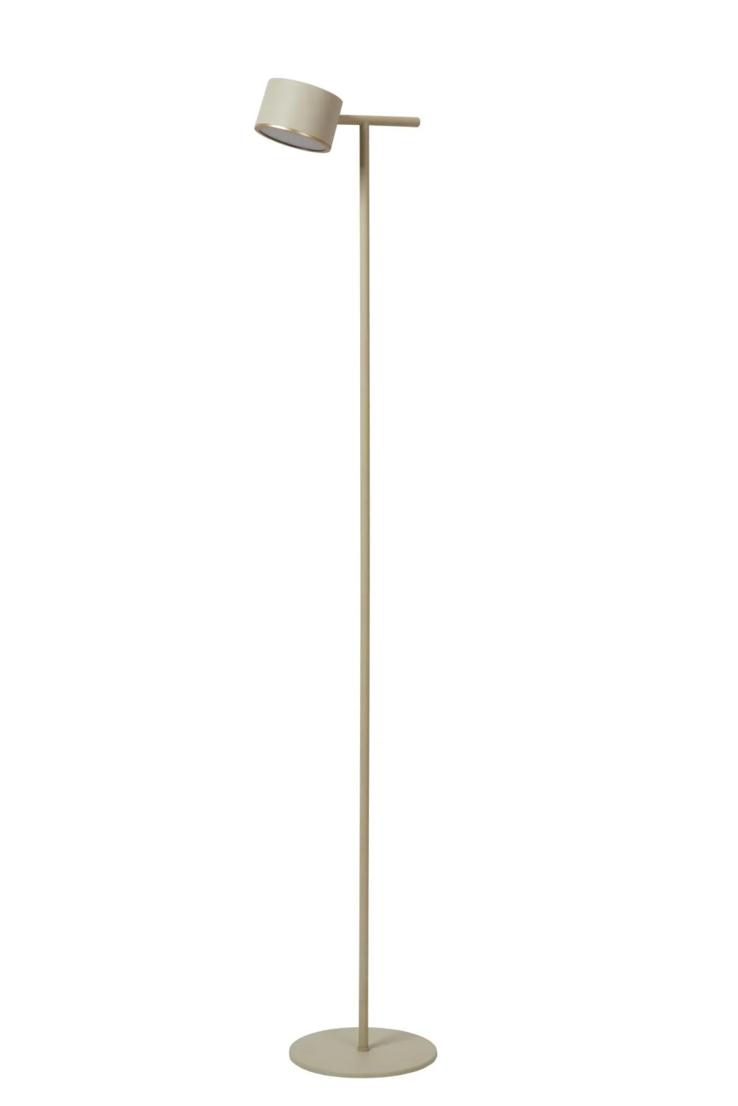 Lucide GIAN - Stojaca lampa - LED tlmenu00e1 - 1x9W 2700K - Taupe
