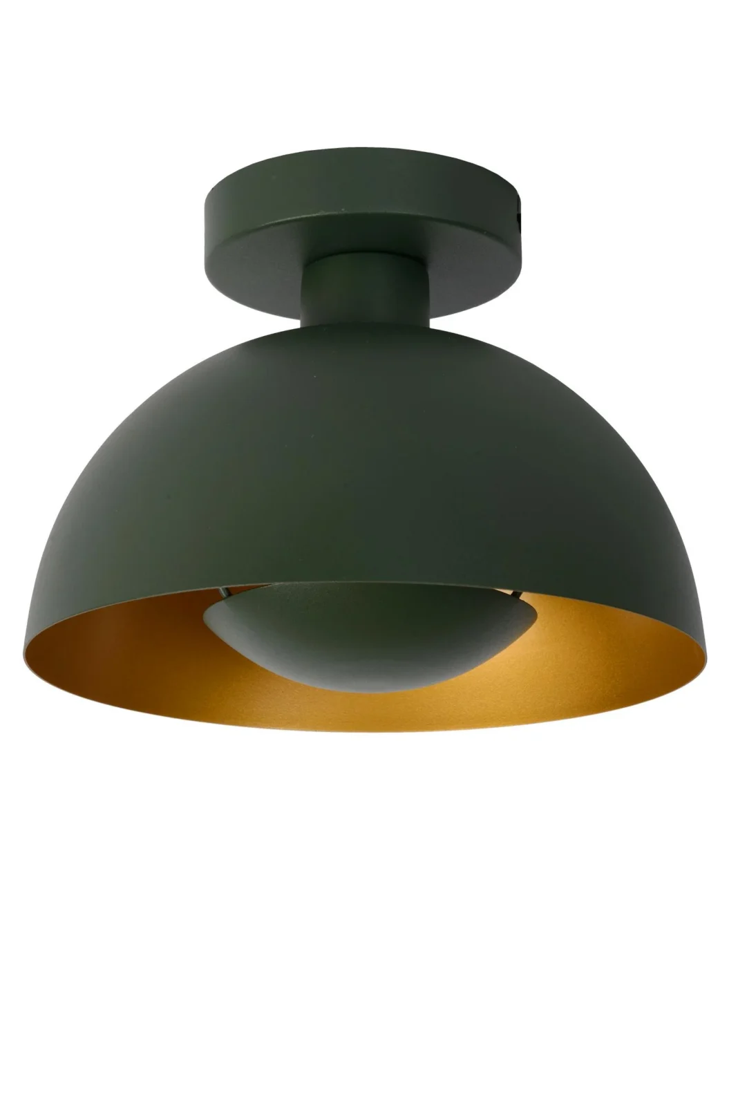 Lucide SIEMON - Zapustenu00e9 stropnu00e9 svetlo - u00d8 25 cm - 1xE27 - zelenu00e9