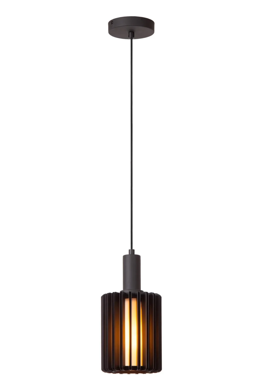 Lucide LAMBRES - zu00e1vesnu00e9 svetlo - u00d8 15 cm - 1xE27 - u010dierne