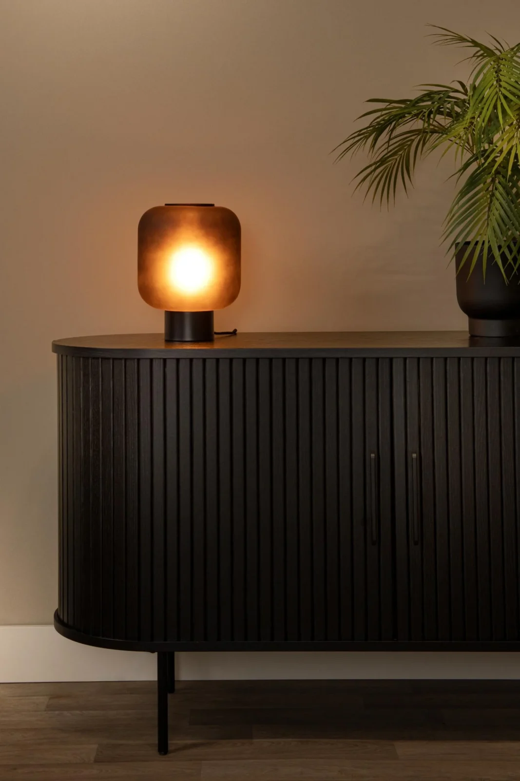 Lucide ELOISE - Stolnu00e1 lampa - u00d8 21 cm - 1xE27 - u010dierna