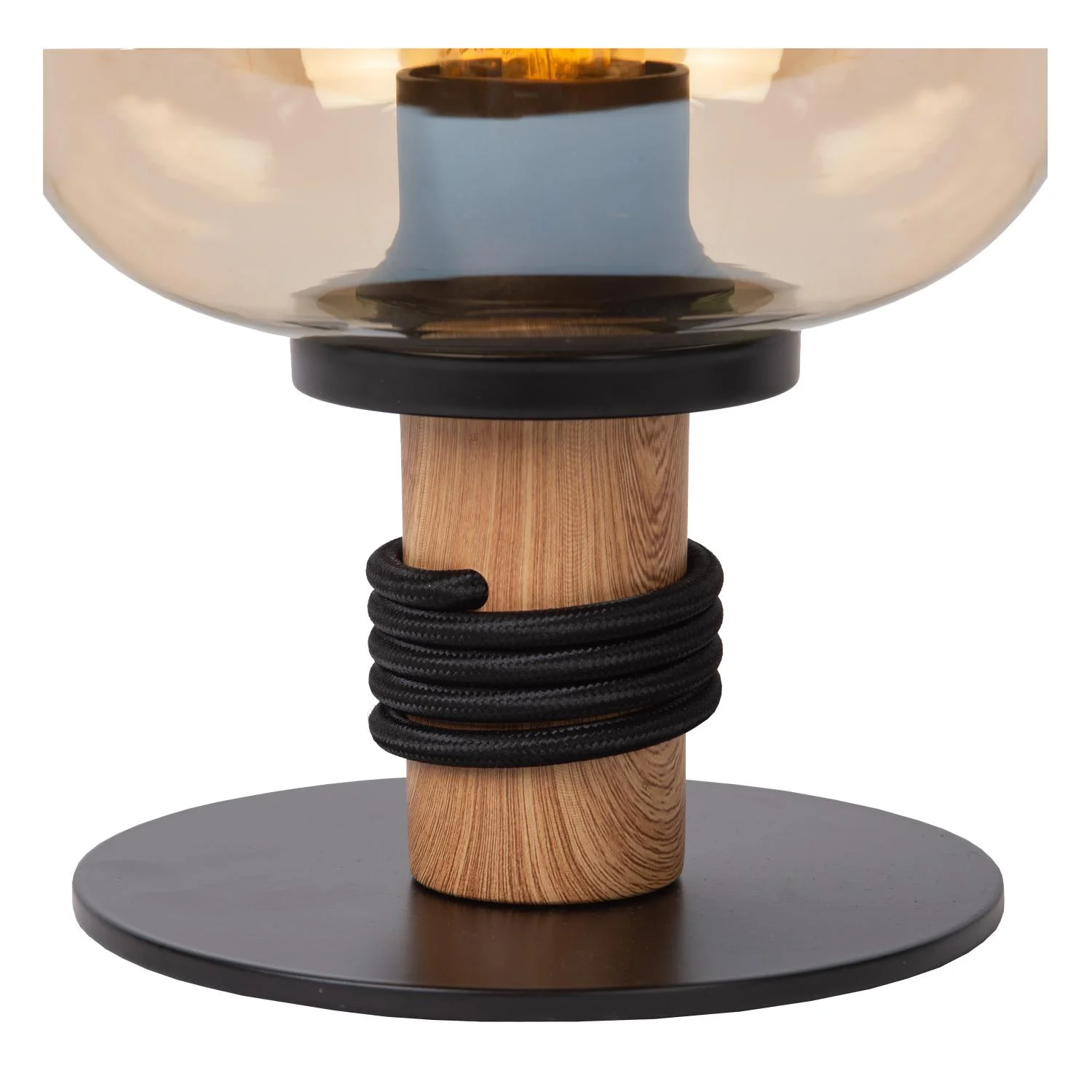 Lucide ILONA - Stolnu00e1 lampa - u00d8 18 cm - 1xE27 - Jantar