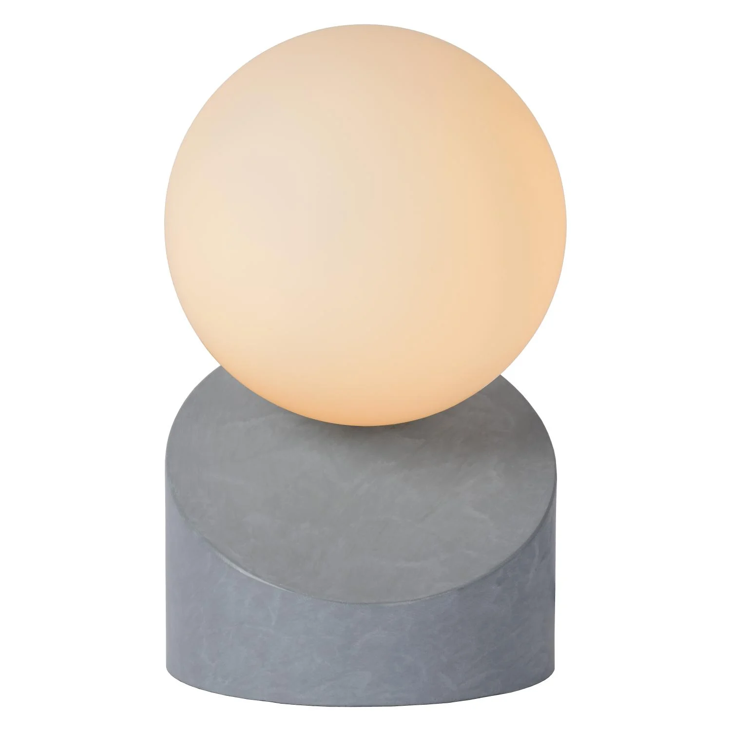 Lucide LEN - Stolnu00e1 lampa - u00d8 10 cm - 1xG9 - sivu00e1