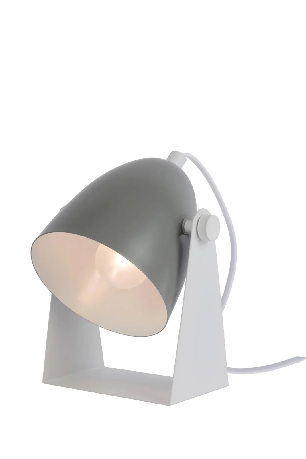 Lucide CHAGO - Stolnu00e1 lampa - 1xE14 - Sivu00e1