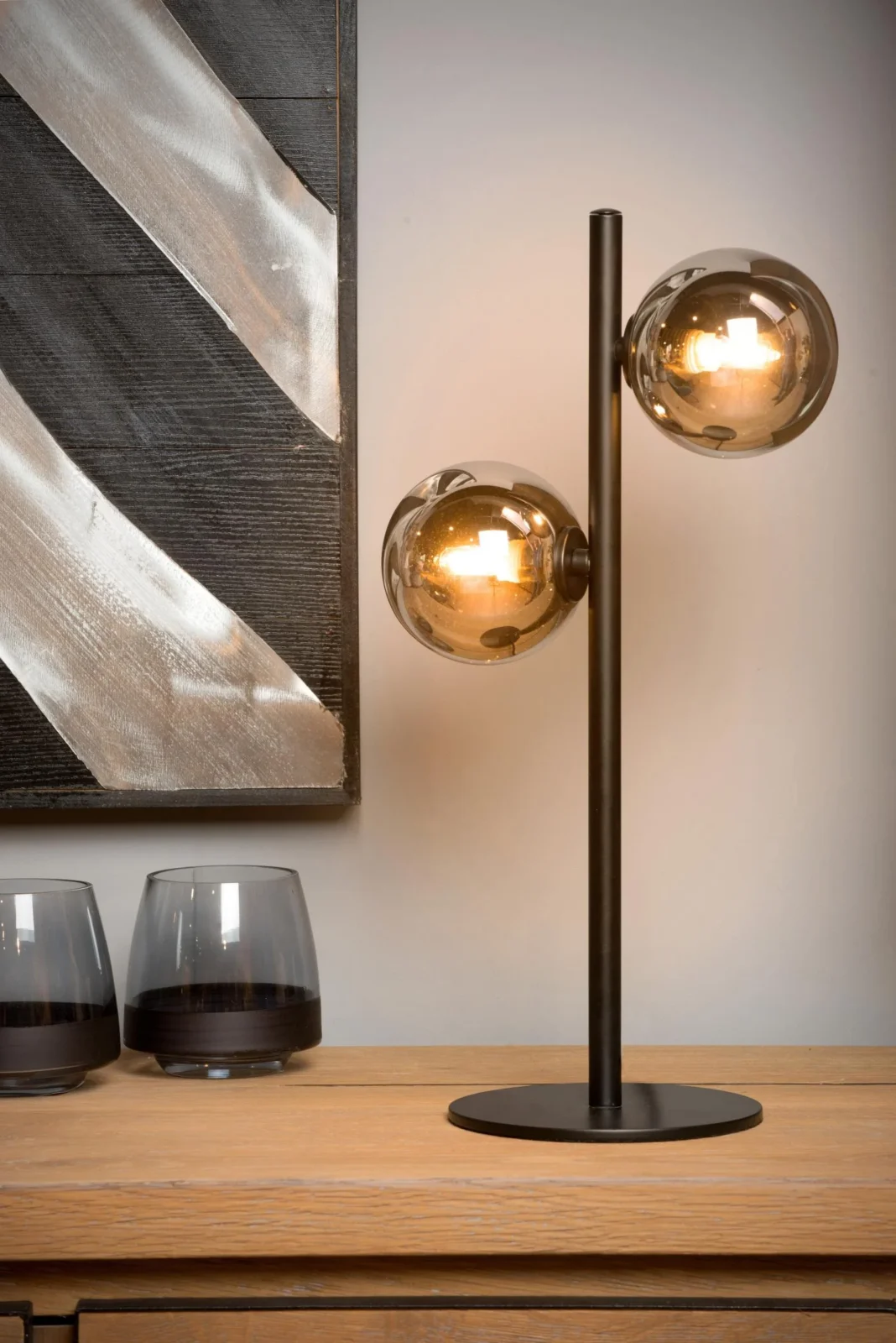 Lucide TYCHO - Stolnu00e1 lampa - 2xG9 - u010cierna