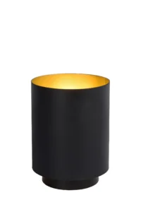 Lucide SUZY - Stolnu00e1 lampa - u00d8 12 cm - 1xE14 - u010cierna