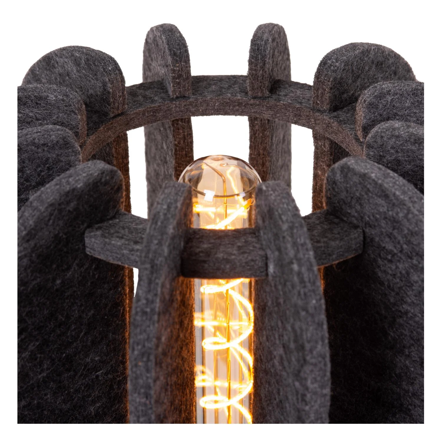 Lucide RAFAL - Stolnu00e1 lampa - u00d8 23 cm - 1xE27 - Sivu00e1