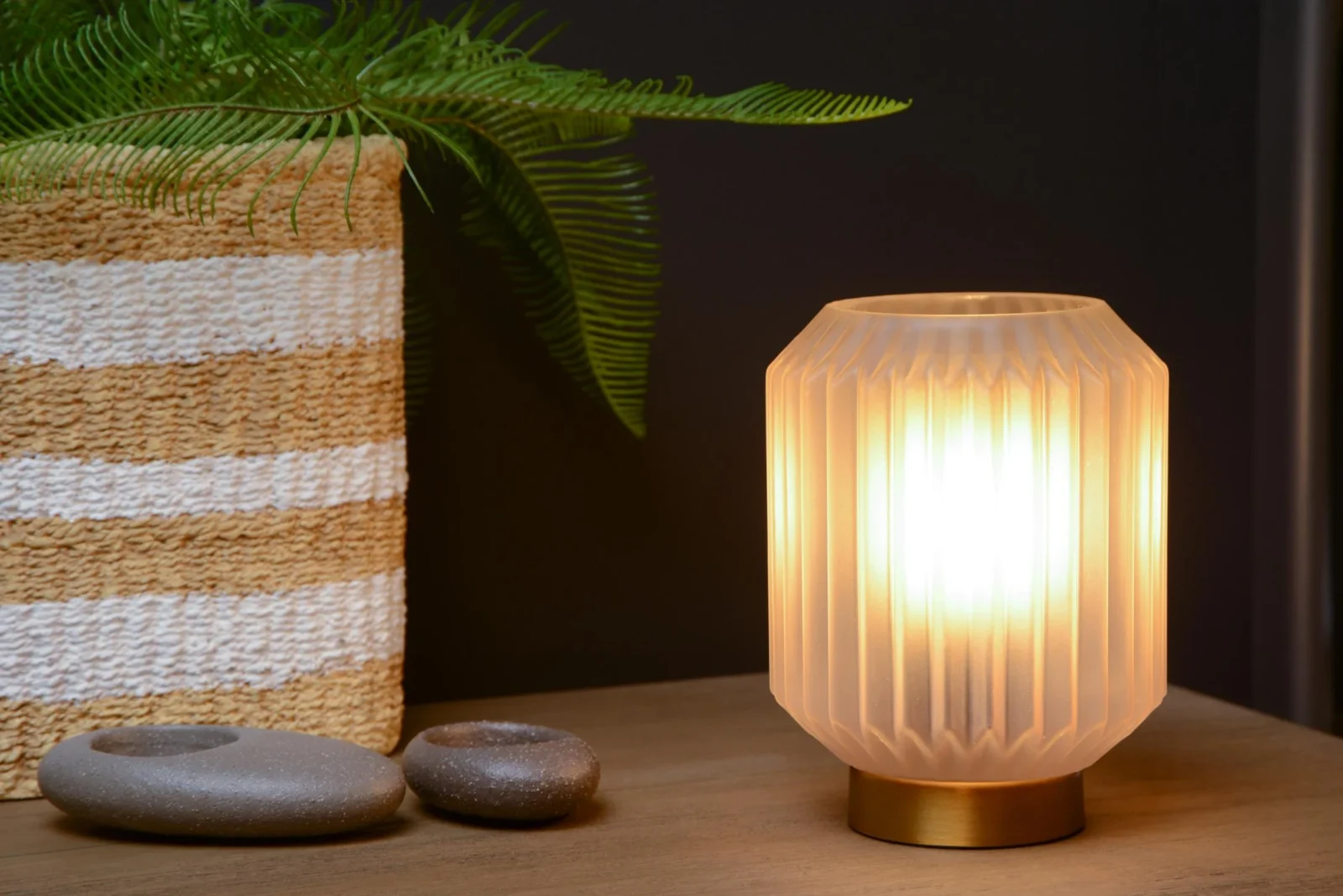 Lucide SUENO - Stolnu00e1 lampa - u00d8 13 cm - 1xE14 - biela