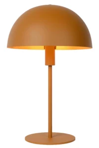 Lucide SIEMON - Stolnu00e1 lampa - u00d8 25 cm - 1xE14 - Ocher Yellow