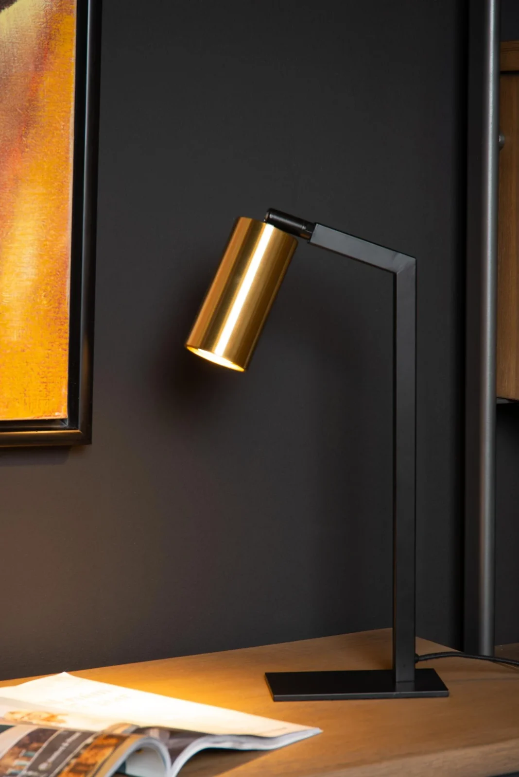 Lucide SYBIL - stolnu00e1 lampa - 1xGU10 - u010dierna