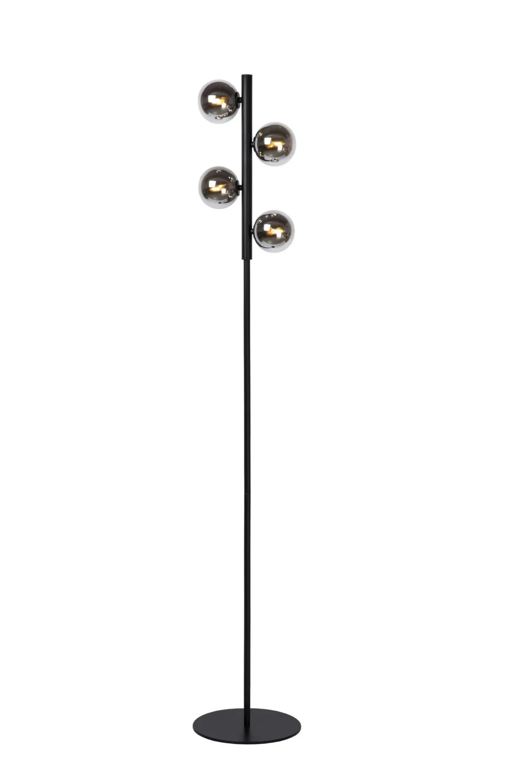 Lucide TYCHO - Stojaca lampa - 4xG9 - u010cierna