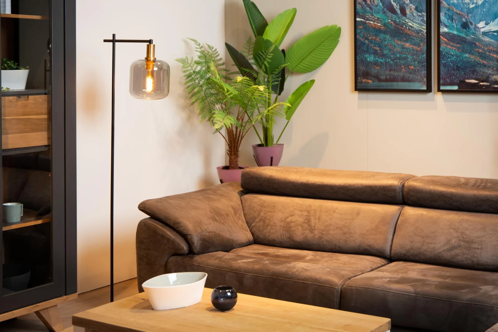 Lucide JOANET - Stojaca lampa - 1xE27 - Smoke Grey