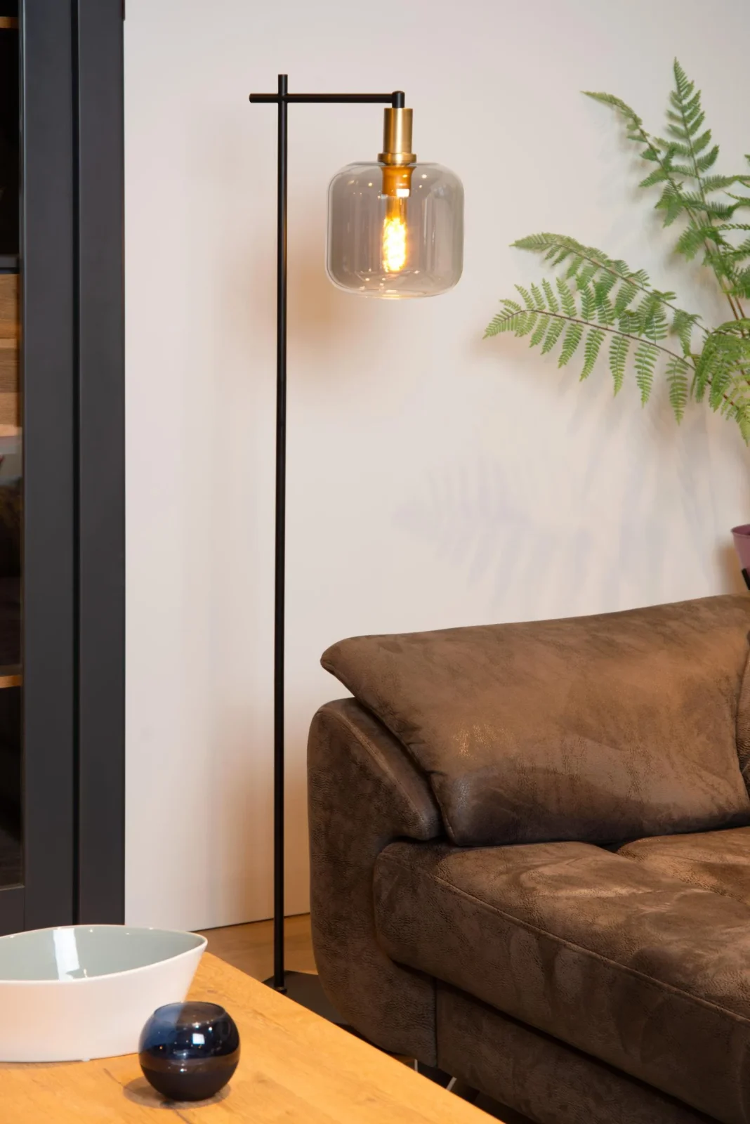 Lucide JOANET - Stojaca lampa - 1xE27 - Smoke Grey