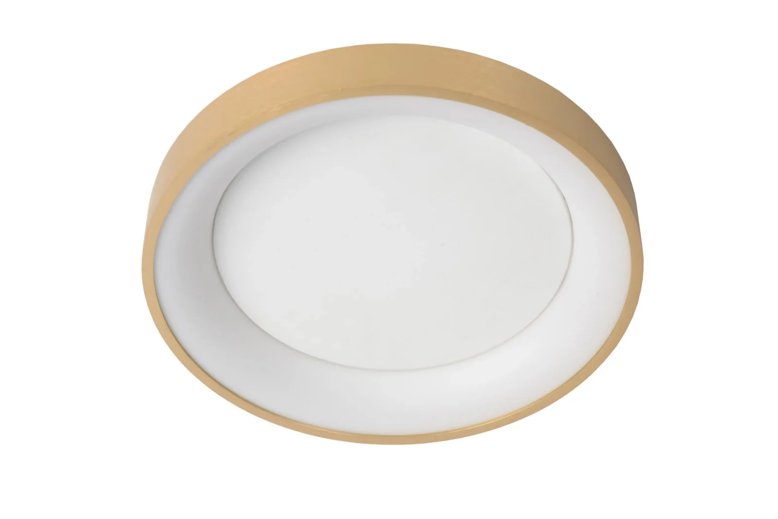 Lucide VIDAL - Zapustenu00e9 stropnu00e9 svetlo - u00d8 28 cm - LED stmievanu00e9 - 1x20W 2700K - matnu00e9 zlato / mosadz