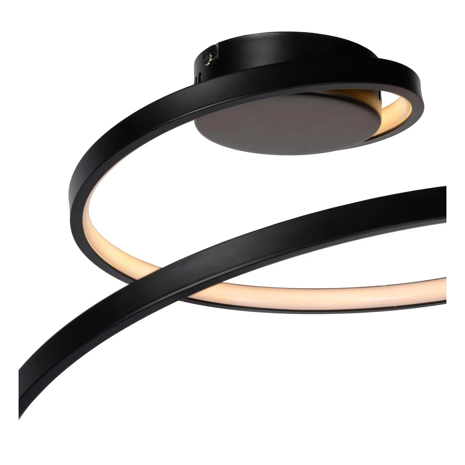 Lucide MAXENCE - Zapustenu00e9 stropnu00e9 svetlo - u00d8 46 cm - LED 3 StepDim - 1x24W 3000K - u010dierna