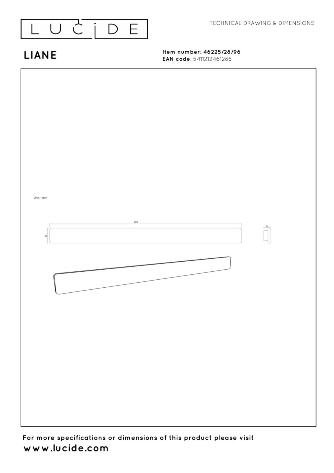 Lucide LIANE - Nu00e1stennu00e9 svetlo - LED Dim. - CCT - 2x14W 2700K/4000K - Rust Brown - Vibes