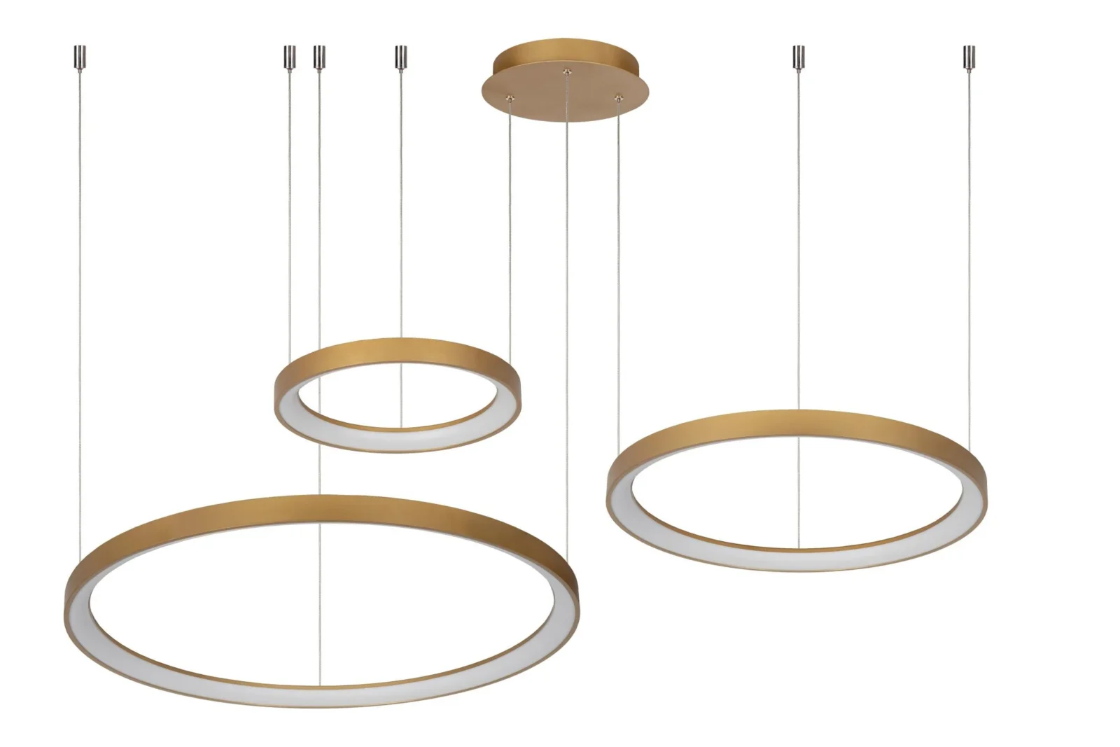 Lucide VIDAL - zu00e1vesnu00e9 svetlo - u00d8 78 cm - LED tlmenu00e9 - 1x120W 2700K - matnu00e9 zlato / mosadz | Pru00e9miovu00e9