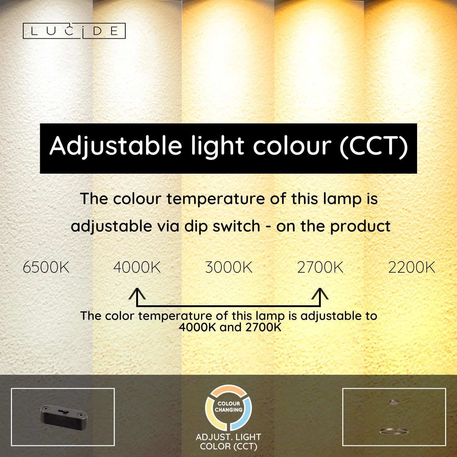 Lucide LIANE - Zu00e1vesnu00e9 svetlo - u00d8 80 cm - LED tlmenu00e9. - CCT - 2x36W 2700K/4000K - Vhodnu00e9 do dvojpodlau017enu00fdch priestorov a vysoku00e9ho stropu - Hrdzavo hnedu00e1 | Nu00e1lada