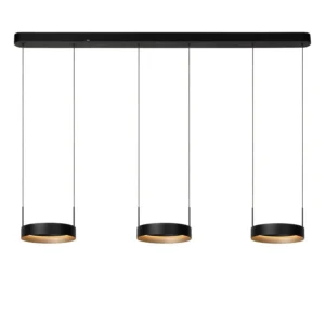 Lucide RADIANT - Zu00e1vesnu00e9 svetlo - LED Dim. - CCT - 3x18,6W 2200K/3000K - u010dierna - Vibes