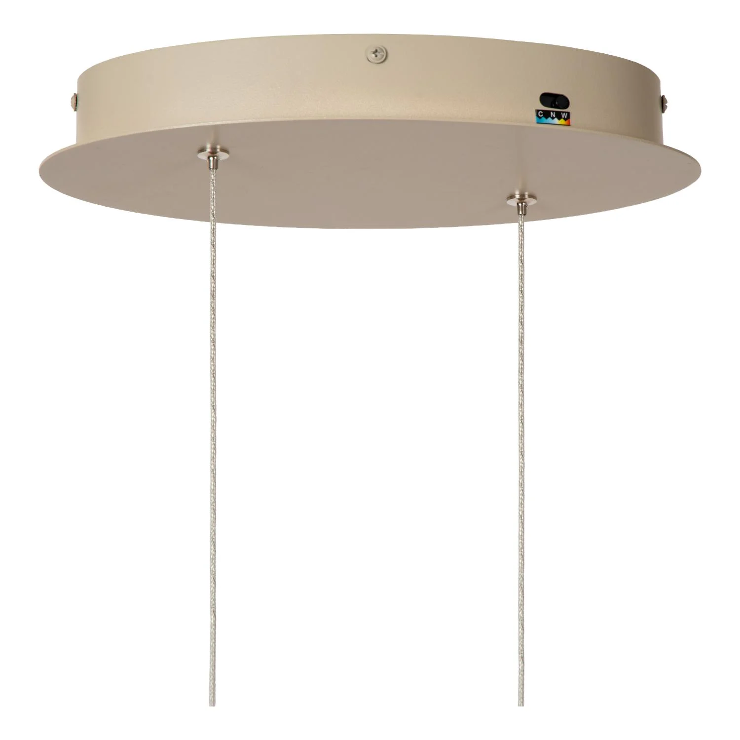 Lucide MENUET - Zu00e1vesnu00e9 svetlo - LED Dim. - CCT - 1x46W 2200K/3000K - Taupe - Premium