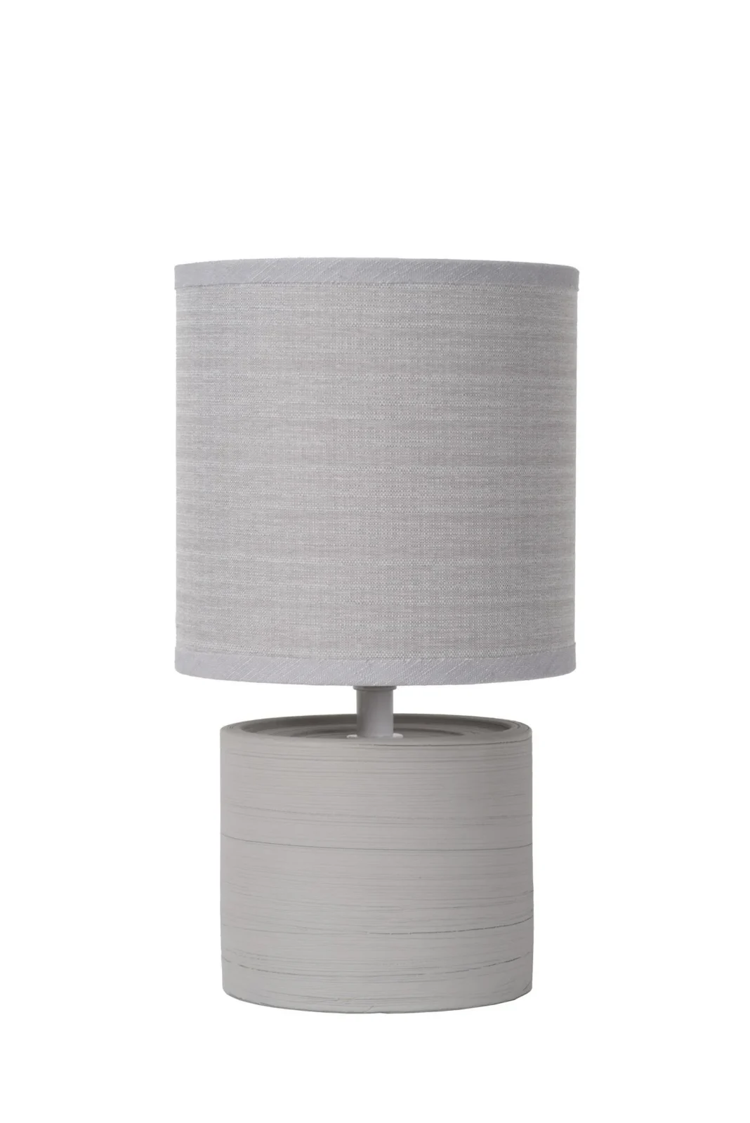 Lucide GREASBY - Stolnu00e1 lampa - u00d8 14 cm - 1xE14 - sivu00e1