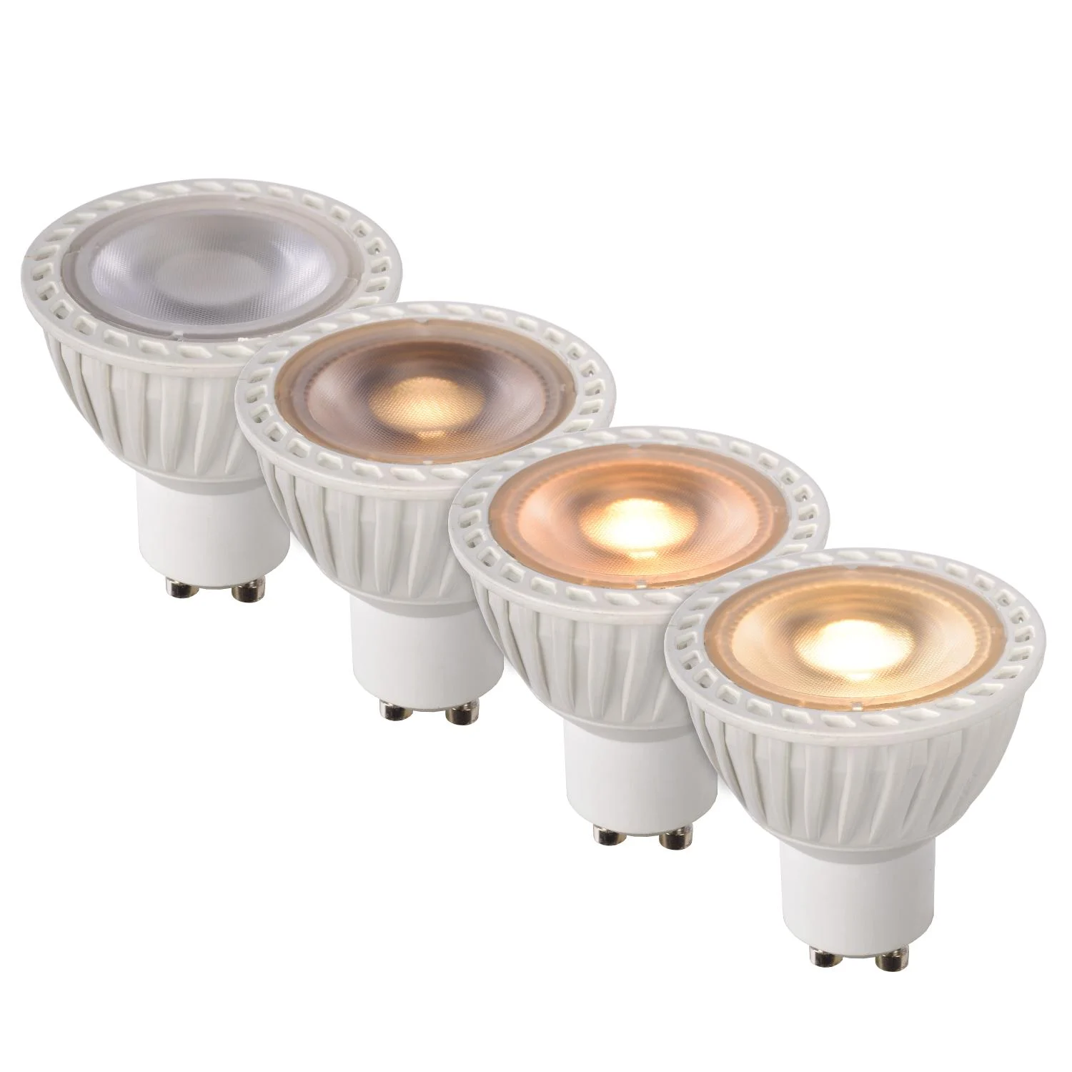 Lucide MR16 - LED u017eiarovka - u00d8 5 cm - LED Stmievanie po teplu00e9 - GU10 - 1x5W 2200K/3000K - biela