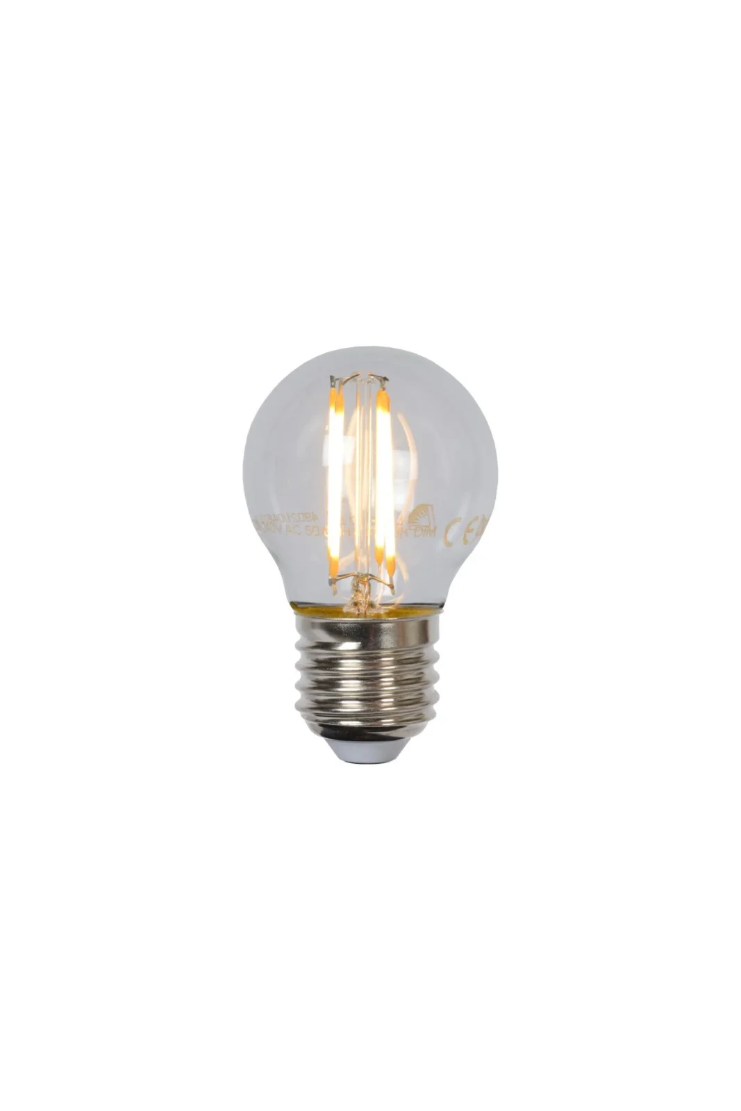 Lucide G45 - u017diarovka s vlu00e1knom - u00d8 4,5 cm - LED tlmenu00e1. - E27 - 1x4W 2700K - priehu013eadnu00e1