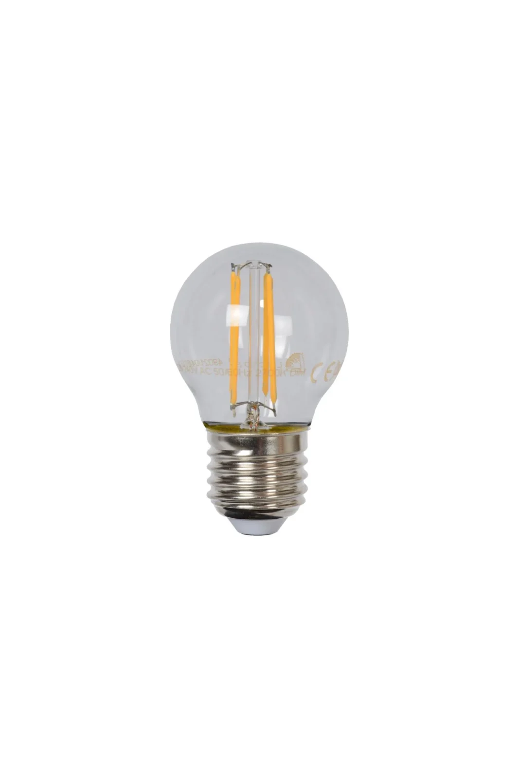 Lucide G45 - u017diarovka s vlu00e1knom - u00d8 4,5 cm - LED tlmenu00e1. - E27 - 1x4W 2700K - priehu013eadnu00e1