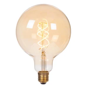 Lucide G125 - u017eiarovka s vlu00e1knom - u00d8 12,5 cm - E27 - 1x4,9W 2200K - jantu00e1rovu00e1