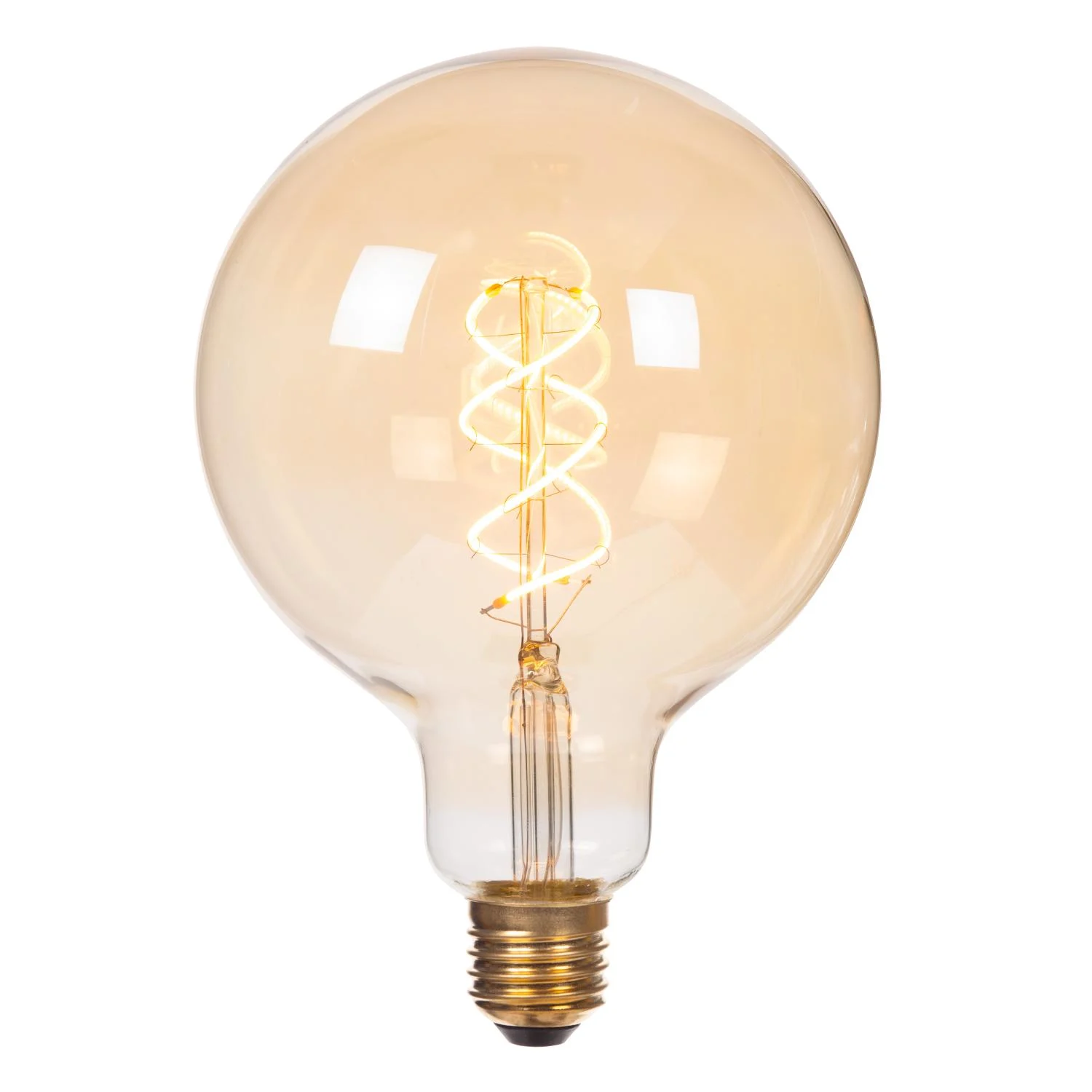 Lucide G125 - u017eiarovka s vlu00e1knom - u00d8 12,5 cm - E27 - 1x4,9W 2200K - jantu00e1rovu00e1