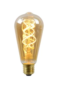 Lucide ST64 - u017diarovka s vlu00e1knom - u00d8 6,4 cm - LED tlmenu00e1. - E27 - 1x4,9W 2200K - jantu00e1rovu00e1